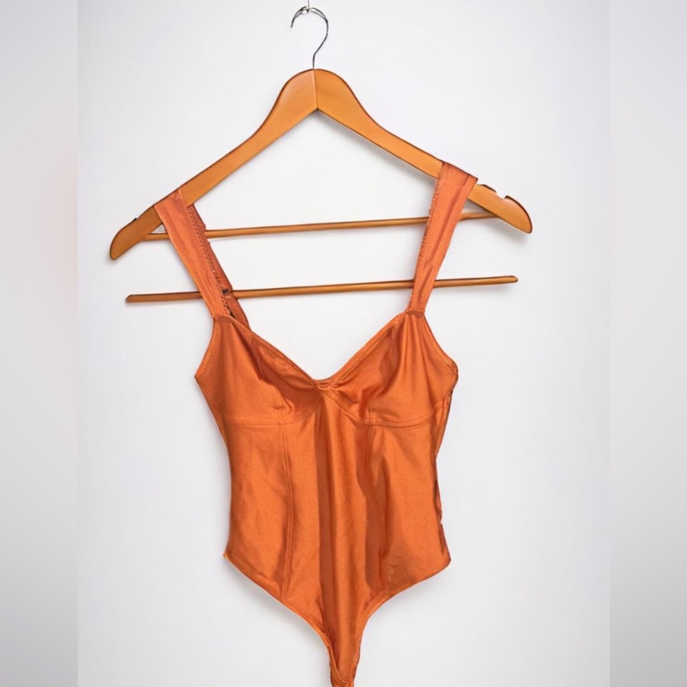 Urban outfitters- copper rose orange bodysuit